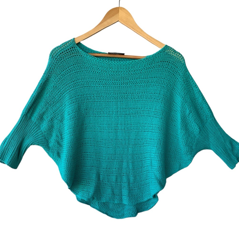 Wooden Ships Aqua Crochet Crop Top S